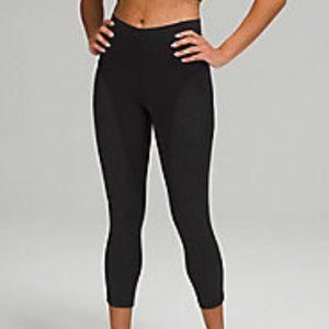 NWT Lululemon Nulu and Mesh Mid-Rise Yoga Crop 23"